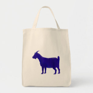 Tote Bolsa de Cabra Azul de Cores