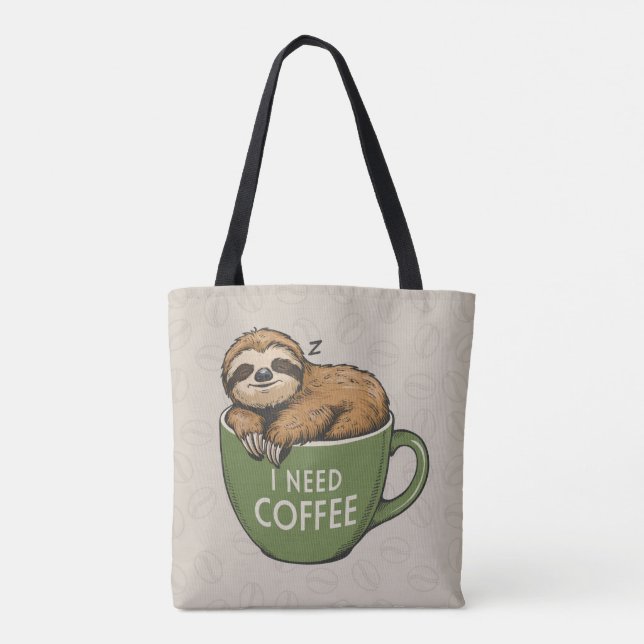 Tote Bolsa de Café de Leve Necessidade (Verso)