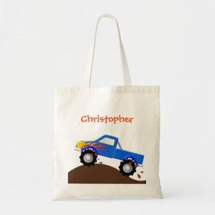 Tote Bolsa de Caminhão de Monstro Azul Personalizada