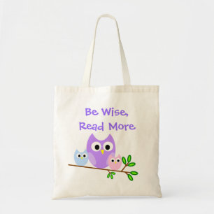 Tote Bolsa de canvas Colorida de Corujas
