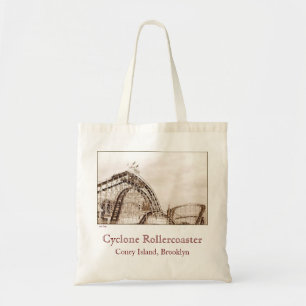 Tote Bolsa de Canvas de Orçamento Rollercoaster do Cicl