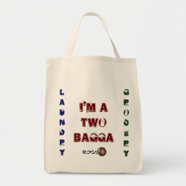 Tote bolsa de canvas "Duas Bagga" (Frente)