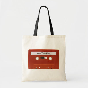 Tote Bolsa de canvas Personalizável de Fita Cassete Ve