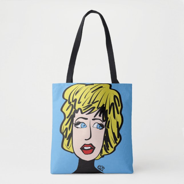 Tote Bolsa de canvas Preocupada (Frente)