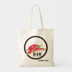 Tote Bolsa de canvas Raw Steak Orgânico