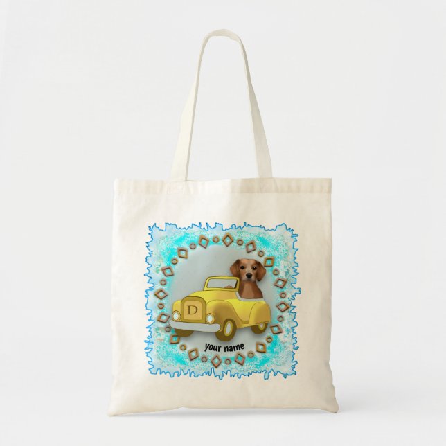 Tote Bolsa de carrinho de condução de Beagle (Frente)