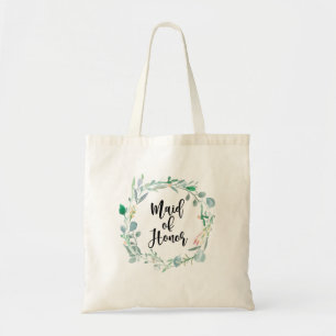 Tote Bolsa de Casamento Botânico de madrinha de casamen