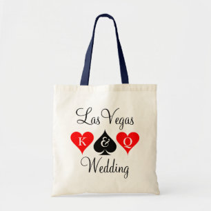 Tote Bolsa de casamento de Las Vegas com naipes de cart