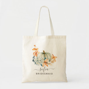 Tote Bolsa de Casamento de Pumpkin de Bridesmaid