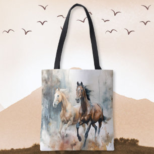 Tote Bolsa de Cavalo Selvagem Ocidental