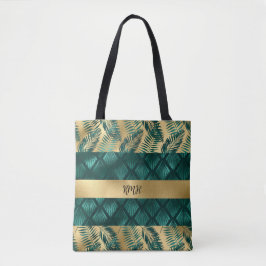 Tote Bolsa de chá e Design Dourado