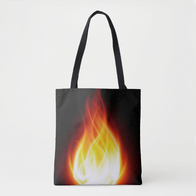 Tote Bolsa de Chamas Brilhantes (Frente)