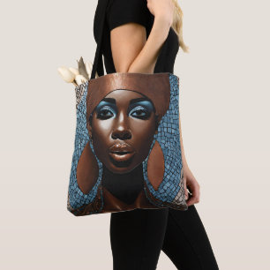 Tote Bolsa de Cobre Azul Mosiac