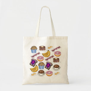 Tote Bolsa de Comida de café da manhã (ovos de bacon de