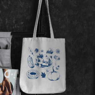 Tote Bolsa de Comida Tradicional de Ação de Graças