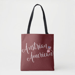 Tote Bolsa de compra Austríaca de Corações Entusimesado