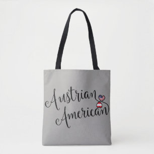Tote Bolsa de compra Austríaca de Corações Entusimesado