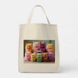 Tote Bolsa de compra com Ilustração de Cat