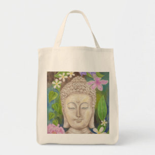 Tote bolsa de compra da Flor Buda