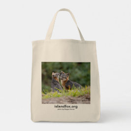 Tote Bolsa de compra de Bolsa de algodão da Ilha Fox co