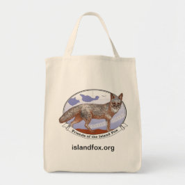 Tote Bolsa de compra de Bolsa de algodão da Ilha Fox co