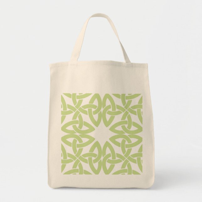 Tote Bolsa de compra de nó celta reutilizável (Frente)