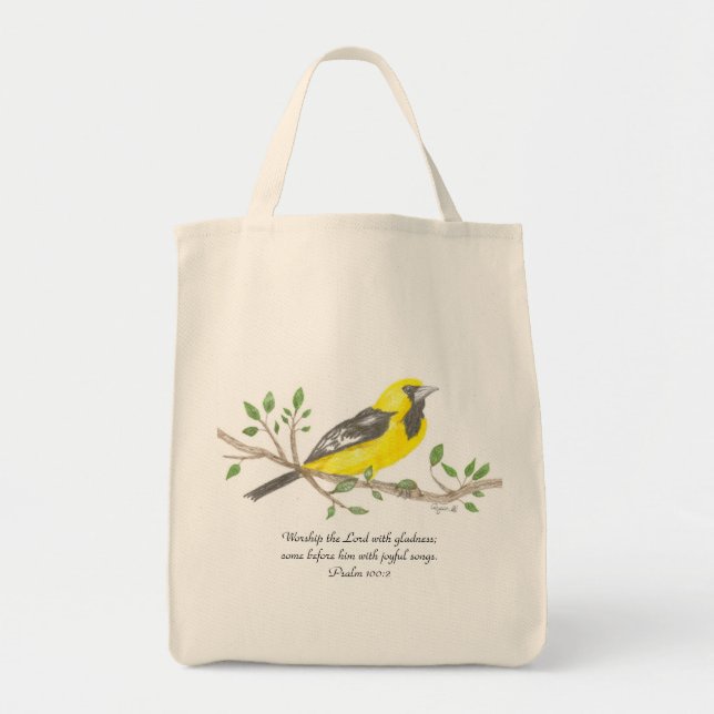 Tote Bolsa de compra orgânica Oriole (Frente)