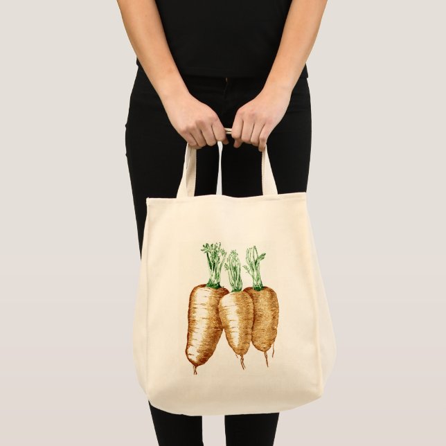 Tote Bolsa de compra Personalizável do Cenoura (Frente (produto))