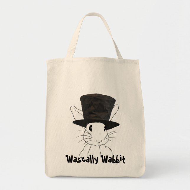 Tote Bolsa de compra Wabbit Wascally (Frente)