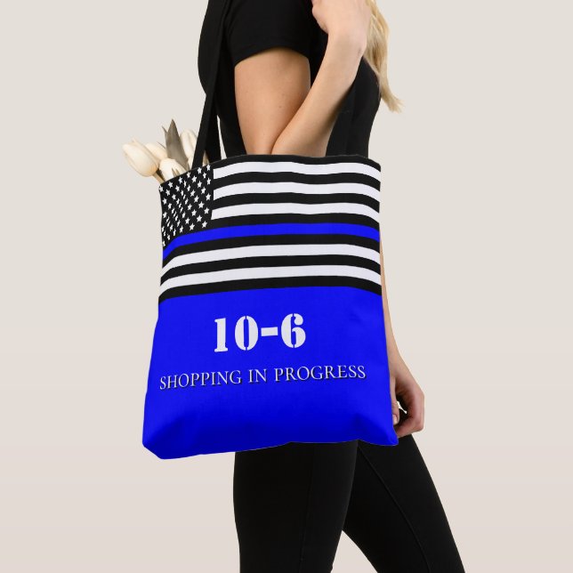 Tote Bolsa de Compras Código 10-6 Oficial de Polícia [T (Close Up)
