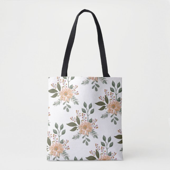 Tote Bolsa de Compras com Estampa Floral (Frente)