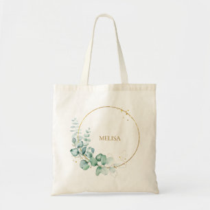 Tote Bolsa de Compras de Verdejante Ouro Botânico Eucal