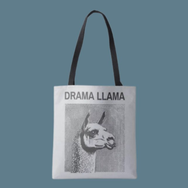 Tote Bolsa de Compras Divertida Drama Llama (Criador carregado)