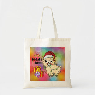 Tote Bolsa de Compras do Llama de Natal