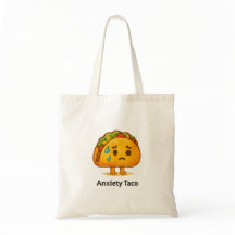 Bolsa de Compras Engraçada com Desenho de Taco de 
