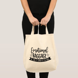 Tote Bolsa de Compras Engraçado, Bagagem Emocional