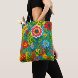 Tote Bolsa de Compras Flores Caprichosas e Lindas