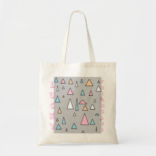 Tote Bolsa de Compras Lucky Triangles Pastel