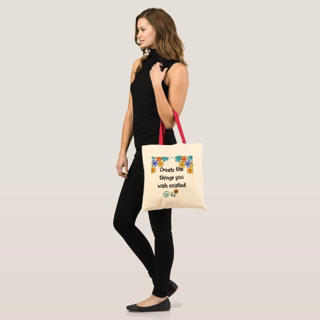 Tote Bolsa de compras para amantes de artesanato (Frente (modelo))