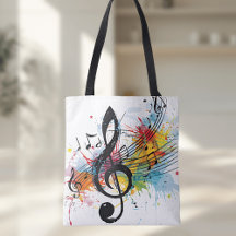 Bolsa de Compras para Amantes de Música Vibrante e