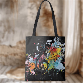 Tote Bolsa de Compras para Amantes de Música Vibrante e