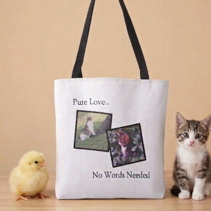 Tote Bolsa de Compras Personalizada Amante de Animais d