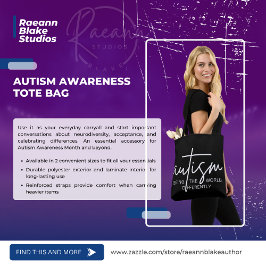 Tote Bolsa de conscientização do autismo