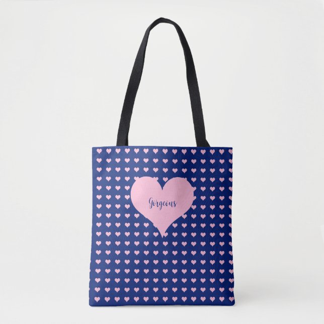 Tote Bolsa de coração (Frente)