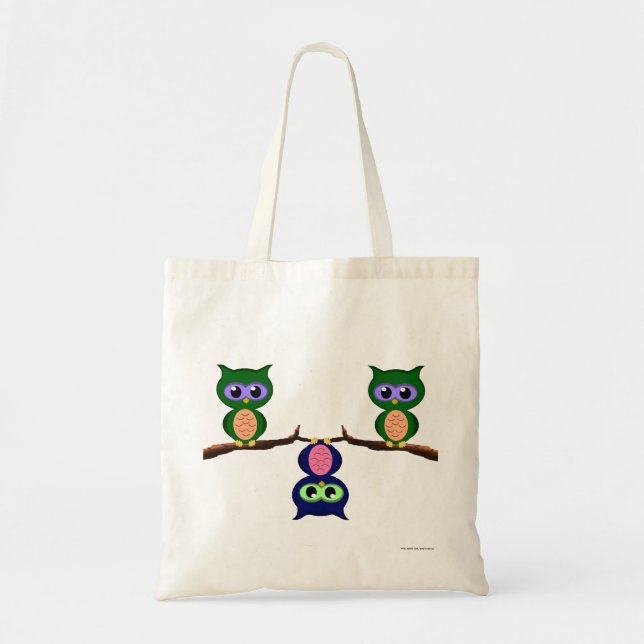 Tote Bolsa de Coruja Diferente (Frente)