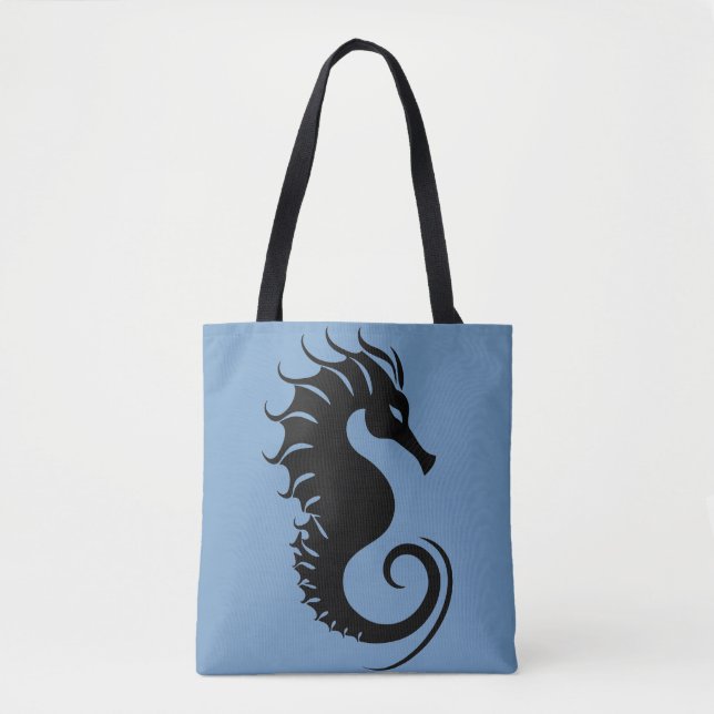 Tote Bolsa de Cruzeiro Cavalo-Marinho Sofisticado (Frente)