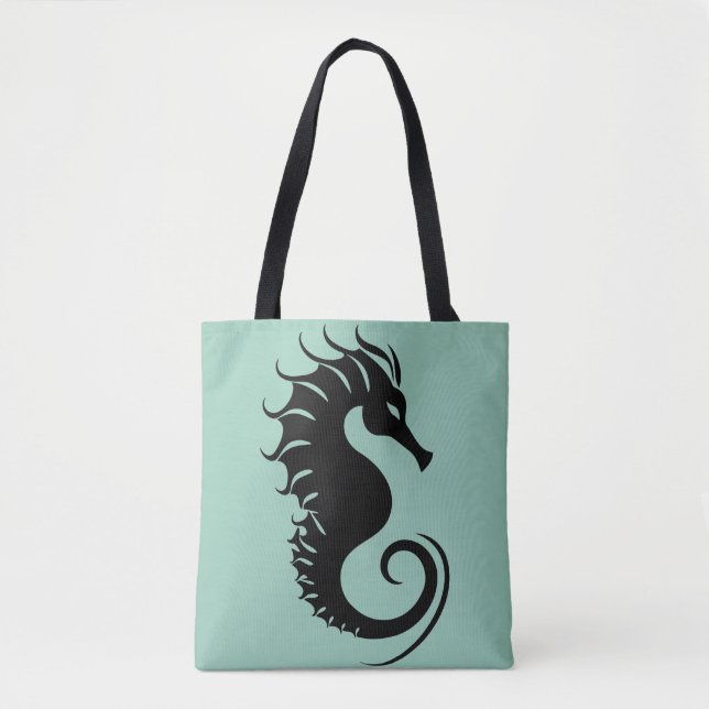 Tote Bolsa de Cruzeiro Sofisticada de Cavalo-Marinho (Frente)