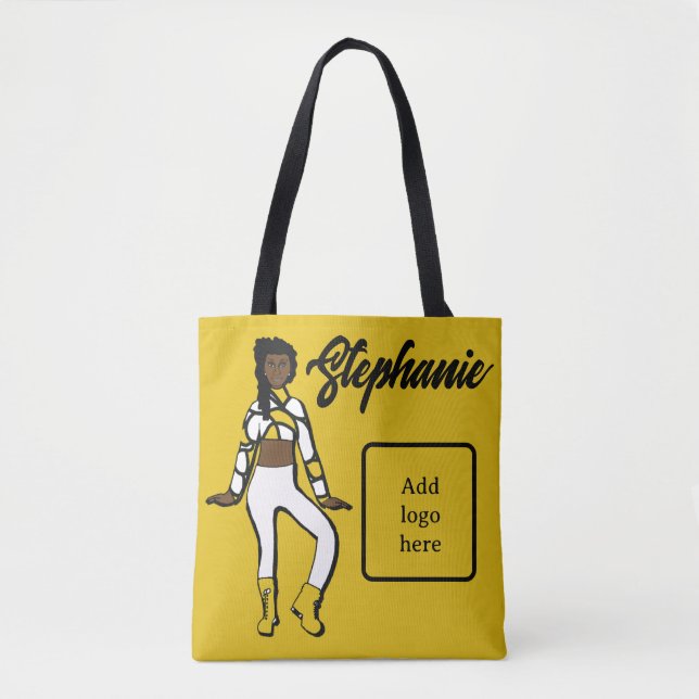 Tote Bolsa de Dançarino Personalizado ( Lemon White) (Frente)