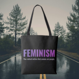 Tote Bolsa de Declaração Feminista - Carregar Com Convi