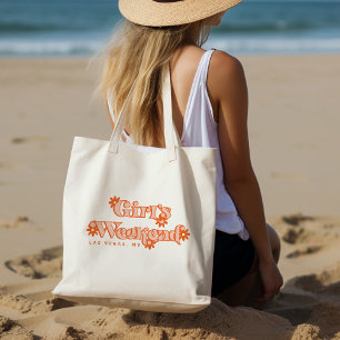 Tote Bolsa de destino de final de semana de meninas dos